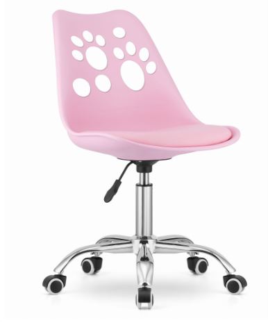 Uredska stolica ružičasta u skandinavskom stilu PAW Basic