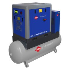 Csavarkompresszor APS 7.5 IVR Combi Dry X 10 bar 7,5 LE/5,5 kW 290 - 790 l/min 500 l 369958-IVR-P