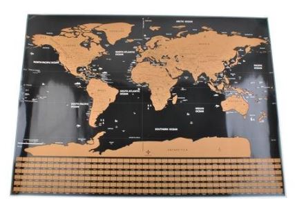 Karta svijeta strugalica