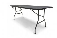 Zložljiva miza 240cm črna