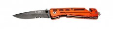 Сгъваем нож с предпазно заключване с острие за рязане на колани 63-026