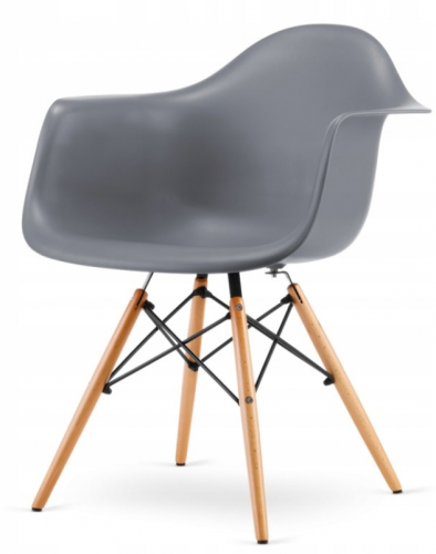 Jedilni stoli 4 kosi Grey Modern