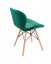 Трапезен стол от кадифе зелен SMARAGD