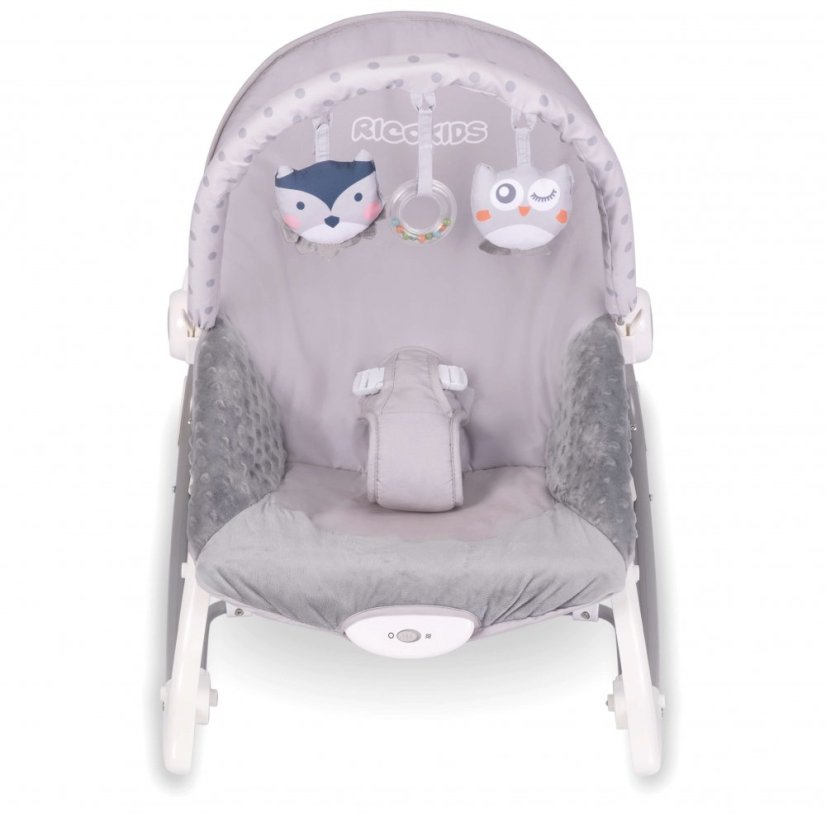 Balansoar cu vibrații pentru copii Grey Owl