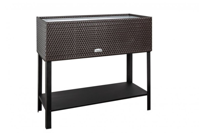Rattan virágtartó Salermo zöldes-barna 95x40x30