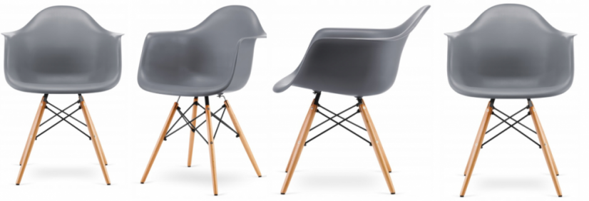 Blagovaonske stolice 4 kom Grey Modern