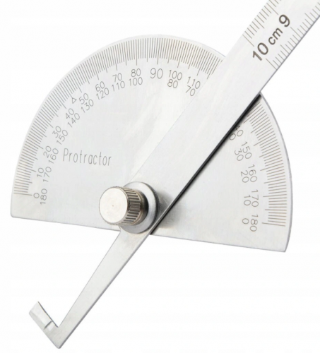 Szögmérő rögzítővel 0-180° 100mm