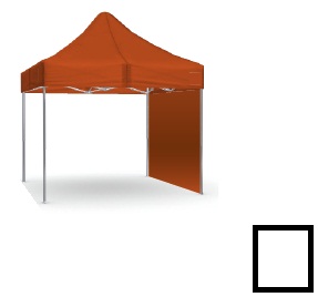 Puna stranica za šator bijela 3x6 m SQ/HQ/EXQ