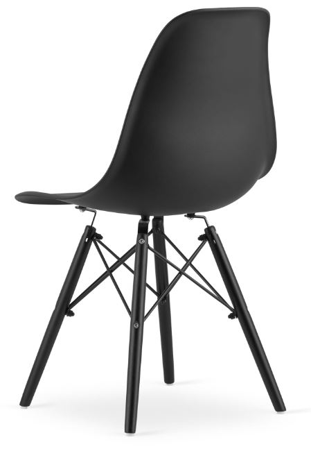 Esszimmerstuhl schwarz skandinavischer Stil Dark Classic