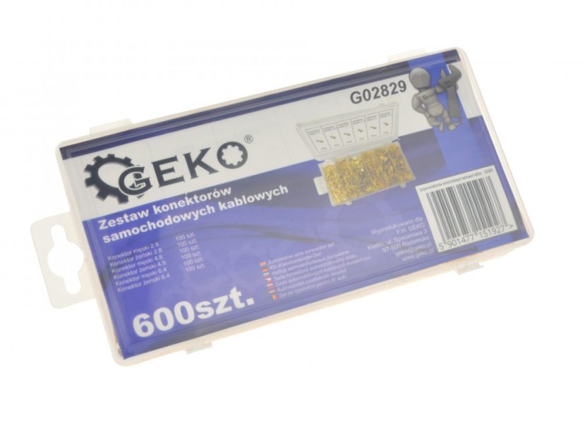 Autókábel csatlakozó készlet 600 db G02829