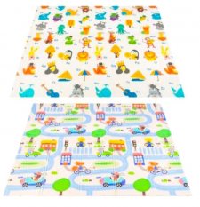 Faltbare Spielmatte für Kinder 180x200xm Alphabet und Städtchen
