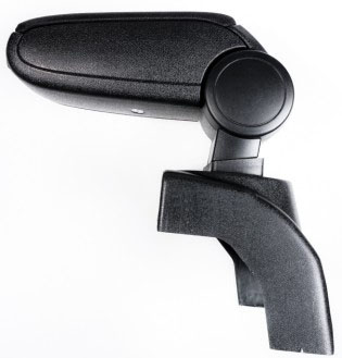 Naslon za ruku AUDI A4 (B6,B7) plastiÄŤni adapter, crna, eko koža sa bijelim koncem
