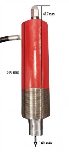 Ansamblu presa 30T cu pompa hidraulico-pneumatica