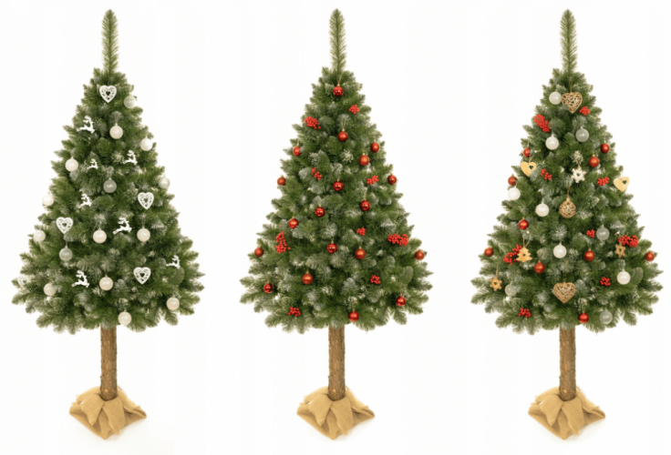 Weihnachtsbaum mit Stamm Kiefer 180cm Luxury