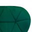 Scaun de sufragerie din catifea verde SMARAGD