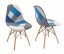 Blagovaonske stolice 4 komada patchwork Wave