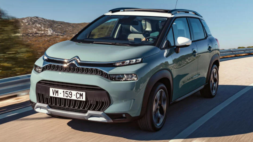 Citroen C3 Aircross 2021- Armster 2, fekete, eco-bőr, karfa
