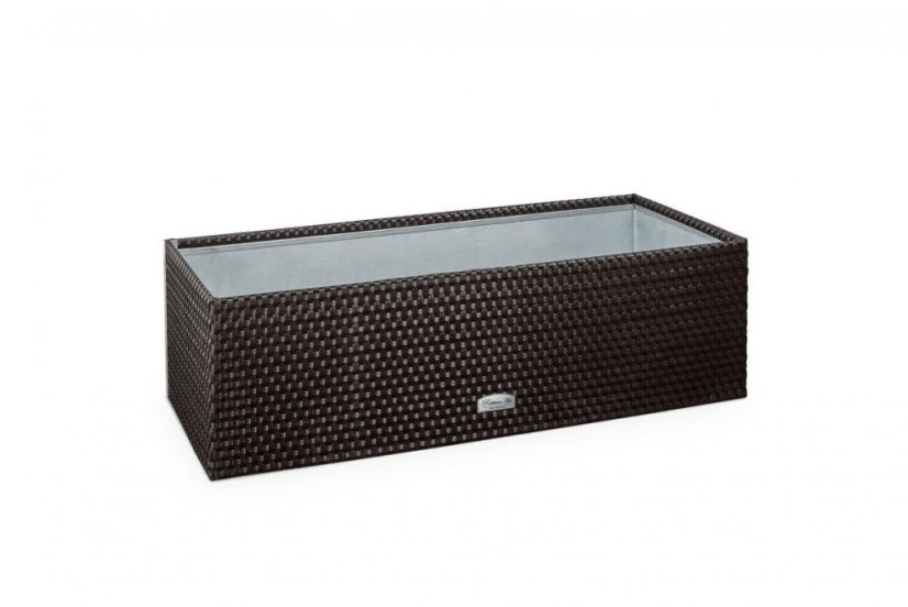 Rattan virágtartó Salermo zöldes-barna 95x40x30