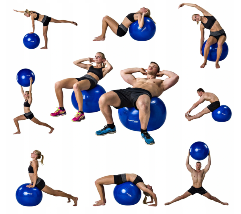 Minge gimnastică FitBall 65cm VERDE