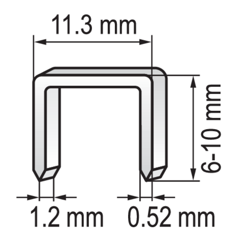 Kézi kalapácsos tűzőgép 6-10mm 71080