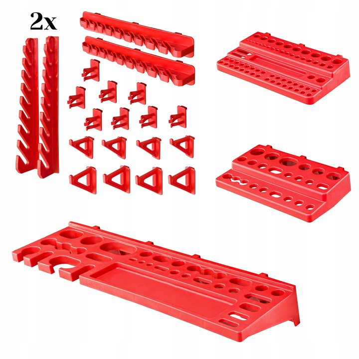 Стена за инструменти 117х78 см 24 кутии и поставки