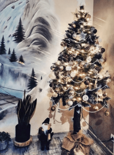 Božično drevo na štoru Smreka PE 180 cm Royal