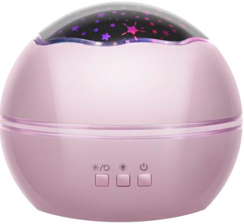 LED éjszakai lámpa – projektor 2 az 1-ben Pink