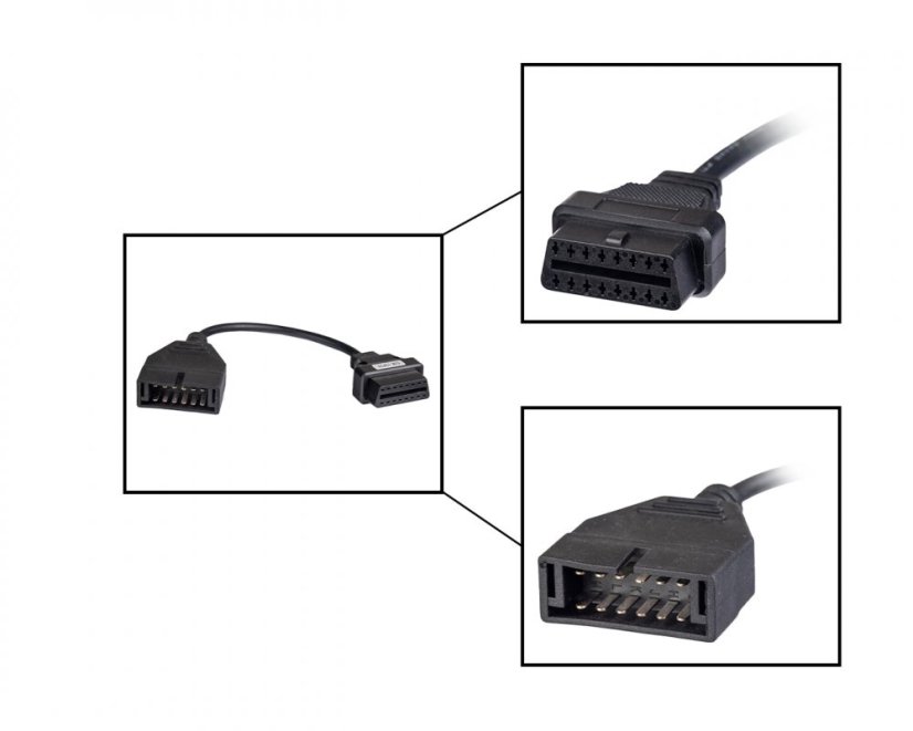 OBDII átalakító - GM, Daewoo 12pin