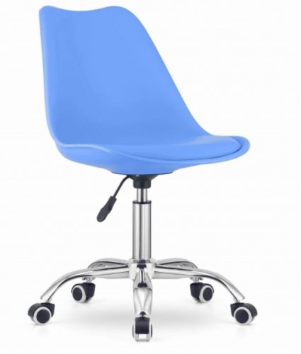 Стол за офис, син, скандинавски стил BASIC