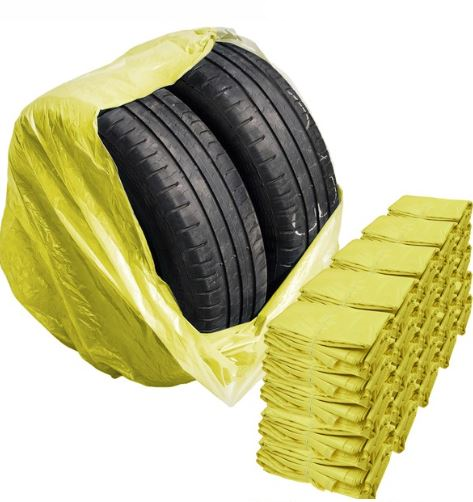 Gumiabroncs tároló zsák 100x100cm 35 um 20db sárga
