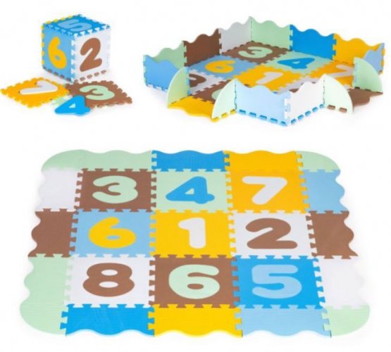 Puzzle cu spumă - covor educativ 114x87cm Color number