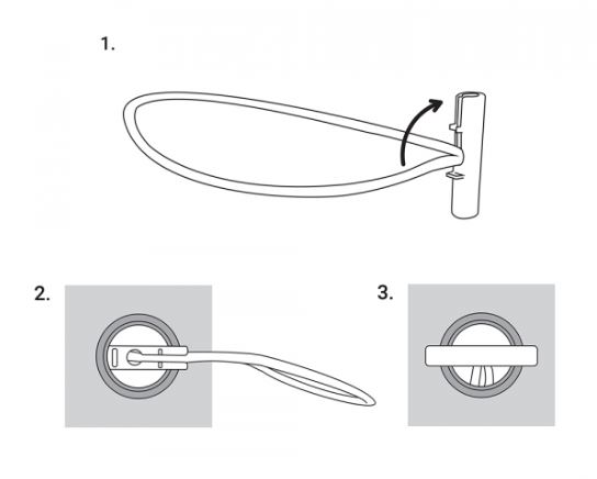 Befestigungsgummi 15cm 25Stck Grey BUNGEE CORD T BAR