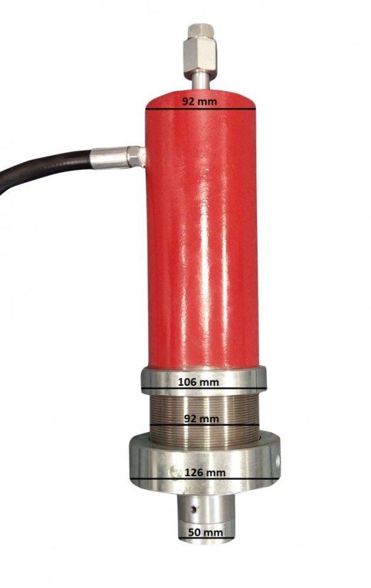 Ansamblu presa 30T cu pompa hidraulico-pneumatica