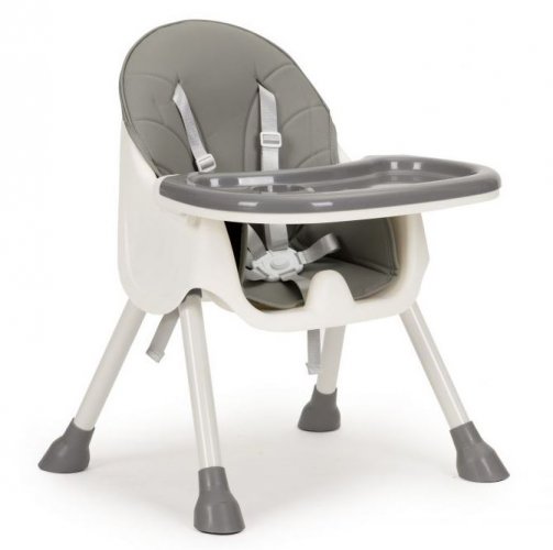 Детски стол за хранене 2в1 Grey