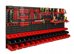 Stena za orodje 172x78cm + 53 zabojev