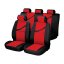 Husă auto Classic 3buc - Culoarea: roșu/negru