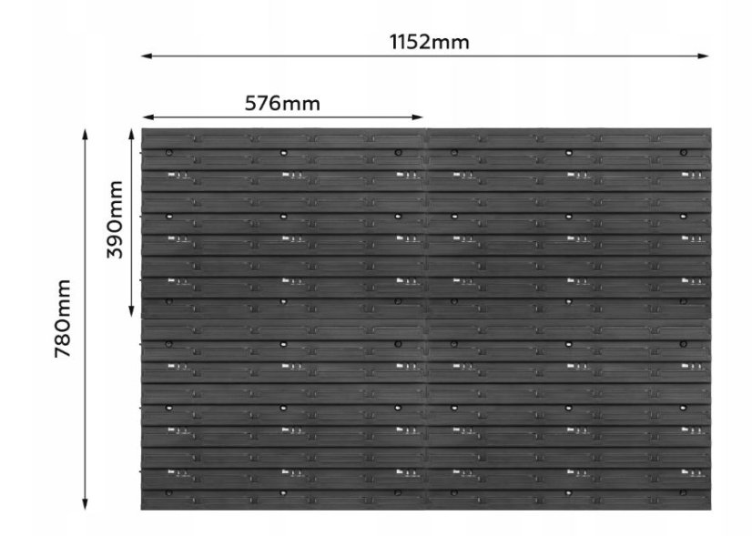 Стена за инструменти 115x78 см + 32 кутии
