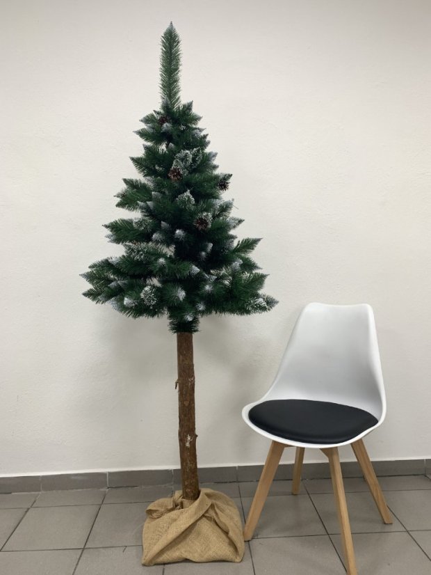 Brad de Crăciun pe trunchi - Pin Luxury Diamond 190 cm cu Conuri