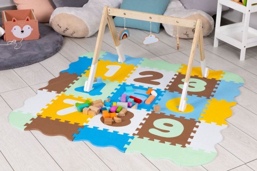 Hab puzzle - oktató szőnyeg 114x87cm Color number