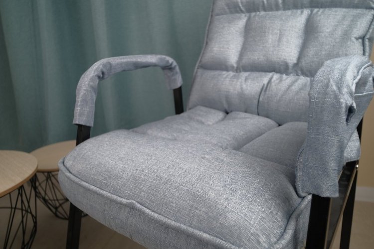 Podesiva fotelja s naslonom za noge Blue Perfetto