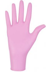 Mănuși de unică folosință, roz S 100buc