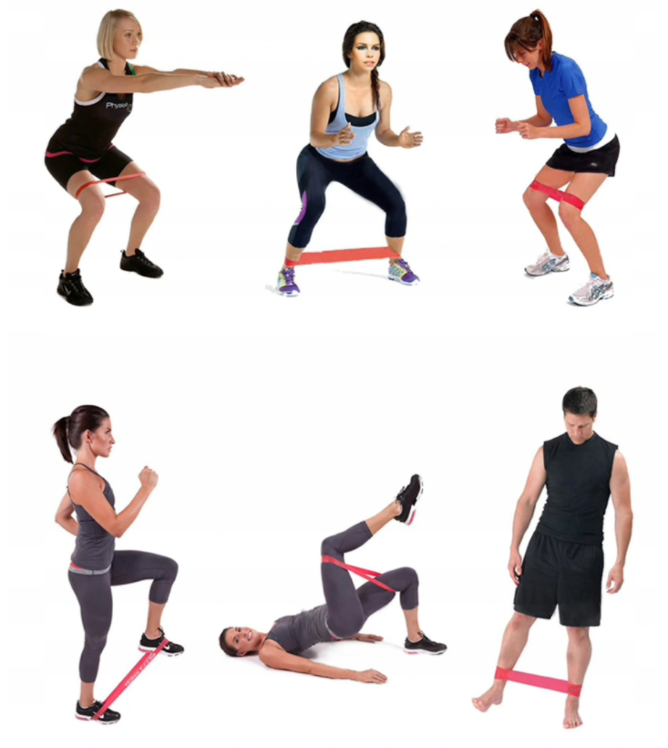 Benzi elastice pentru exerciţii 5buc PLAYFIT