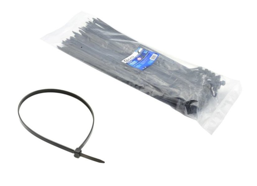 Kábelkötegelők 250x3,6mm BLACK