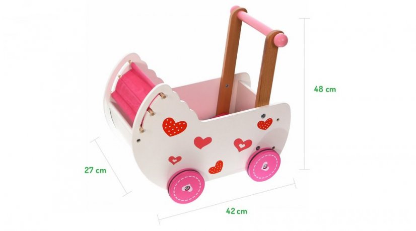Holzkinderwagen für Mädchen Lily