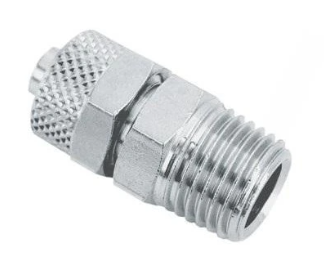 Pneumatikus csatlakozó egyenes külső menet 1/8" 6x4 mm