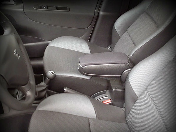 Könyöktámasz Peugeot 207 SW CC, fekete, öko-bőr