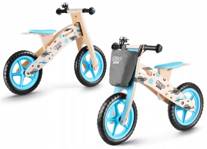 Dječji drveni bicikl bez pedala / guralica Ricokids Harry