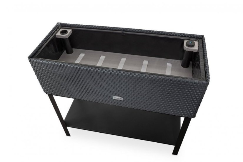 Önöntöző rattan virágcserép Vicenza Vicenza antracit 95x40x30