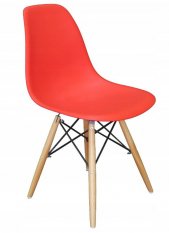 Червен стол скандинавски стил CLASSIC