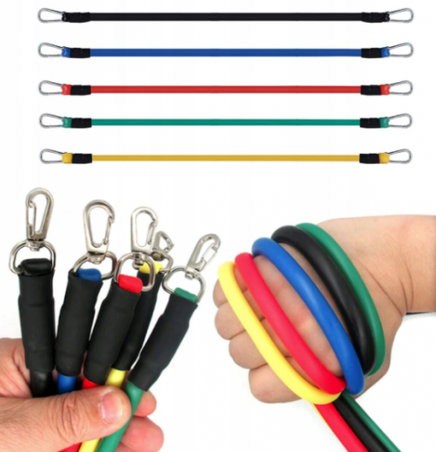 Set corzi elastice pentru rezistență Fit Bands